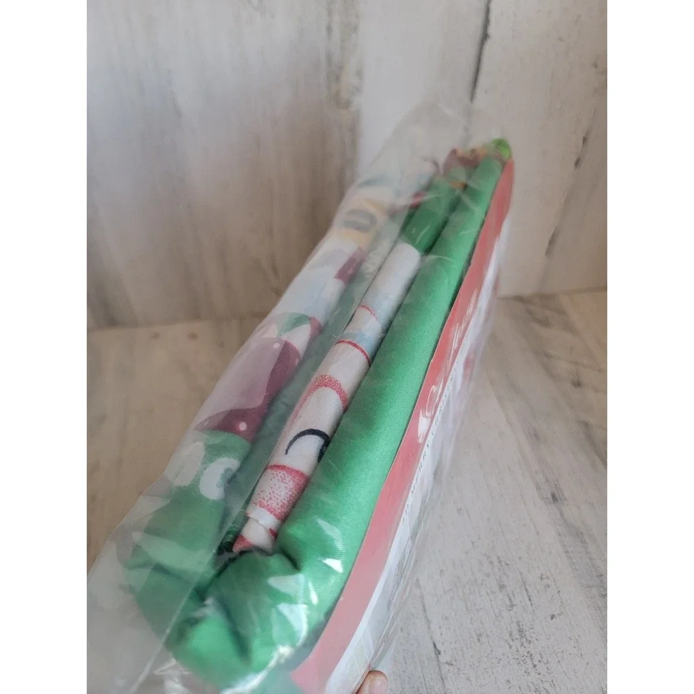 vintage Jessy 3D‎ twin size Merry Christmas bedding set Santa Claus Snowman